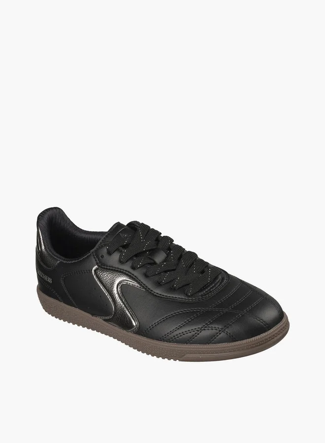 SKECHERS Women Hotshot Lace-Up Ankle Sneakers - 185252-Bksl